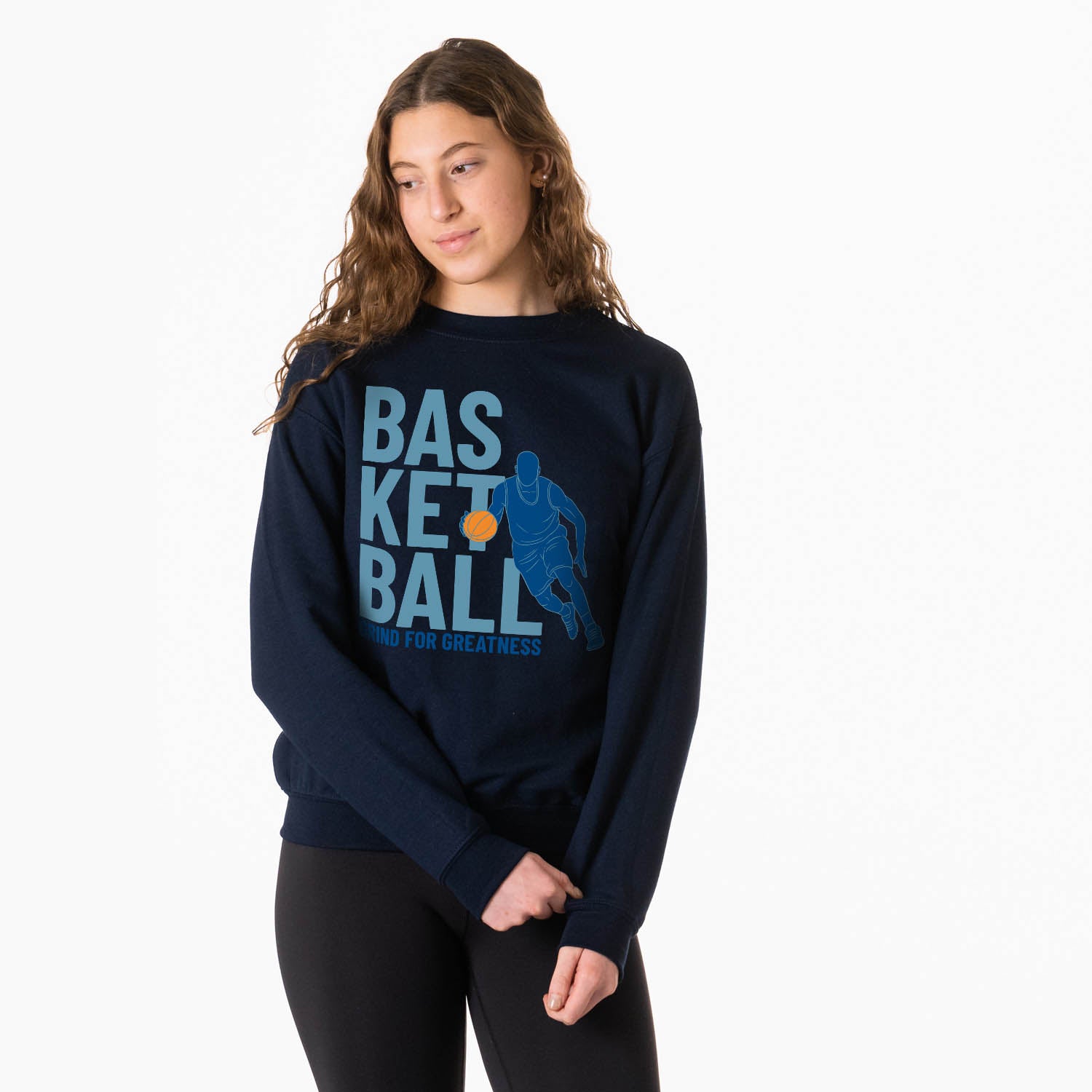 Basketball Crewneck Sweatshirt – Grind For Greatness