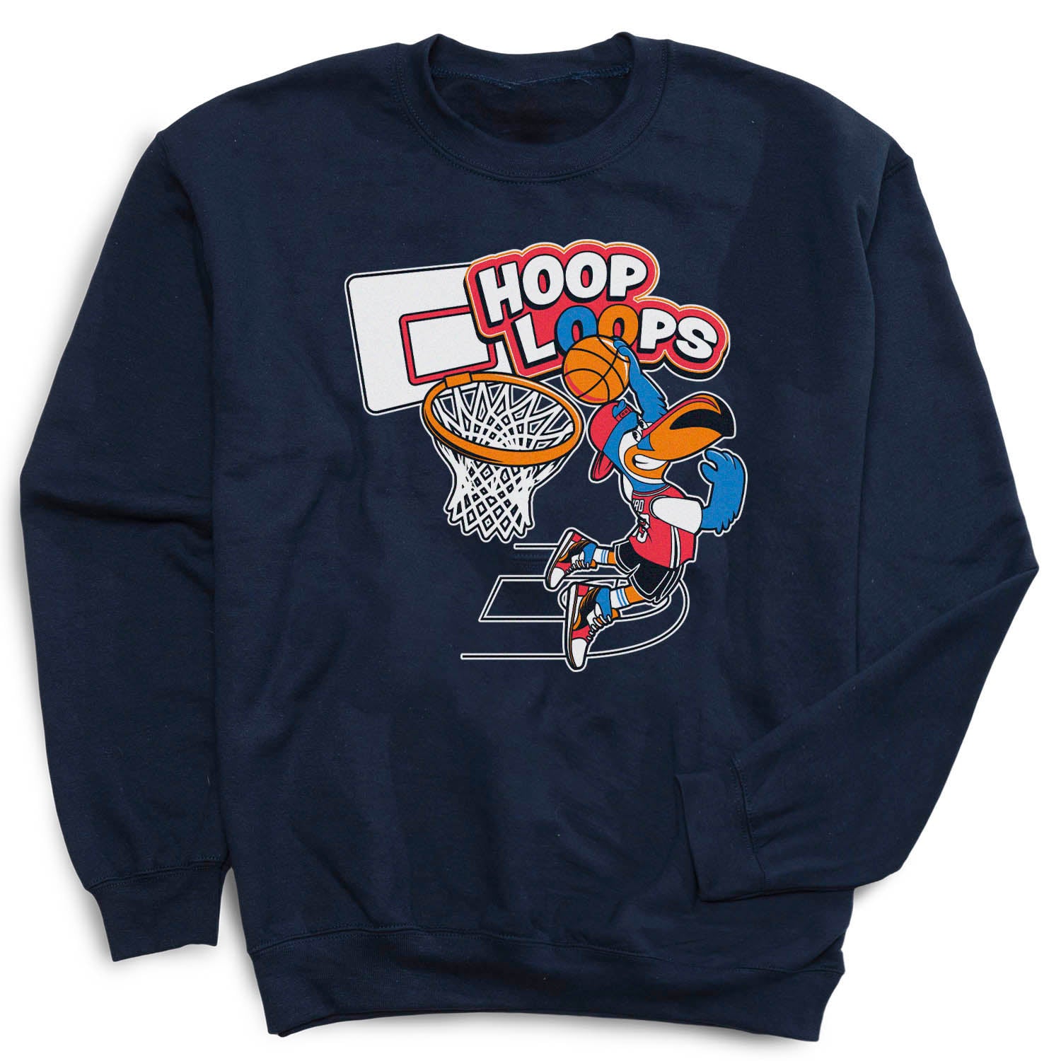 Basketball Crewneck Sweatshirt – Hoop Loops Graphic