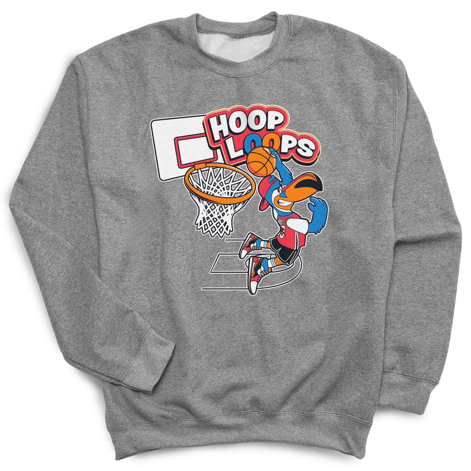 Basketball Crewneck Sweatshirt – Hoop Loops Graphic
