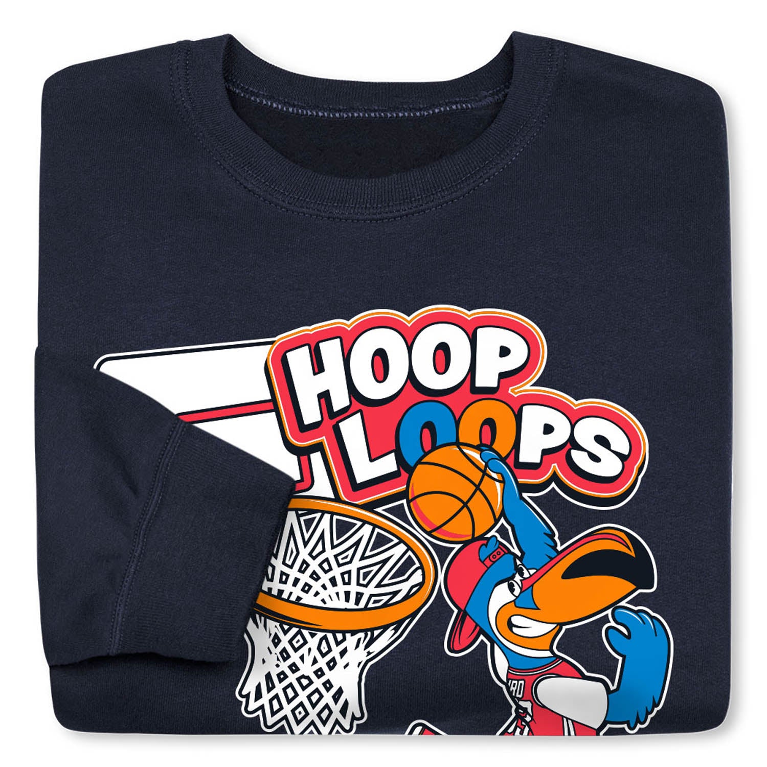 Basketball Crewneck Sweatshirt – Hoop Loops Graphic