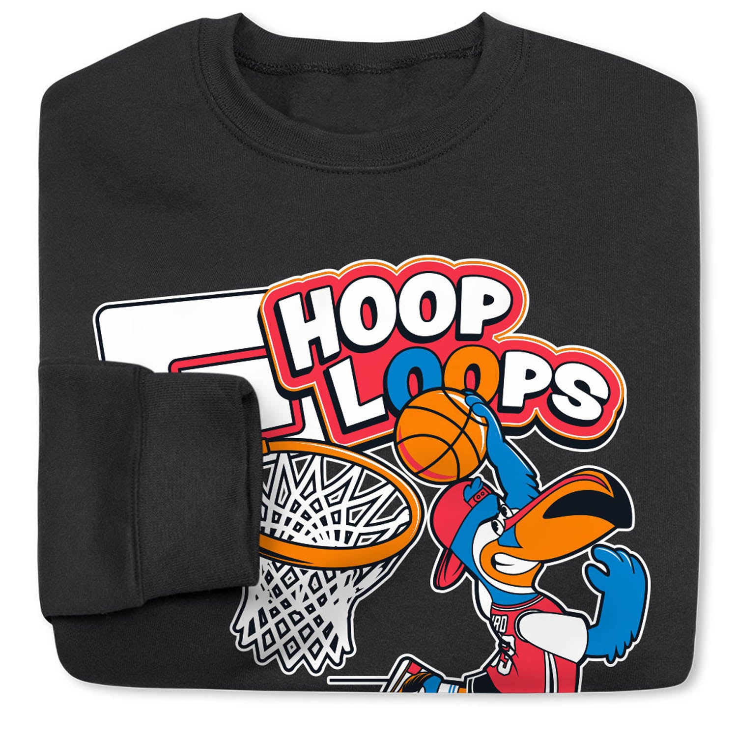Basketball Crewneck Sweatshirt – Hoop Loops Graphic
