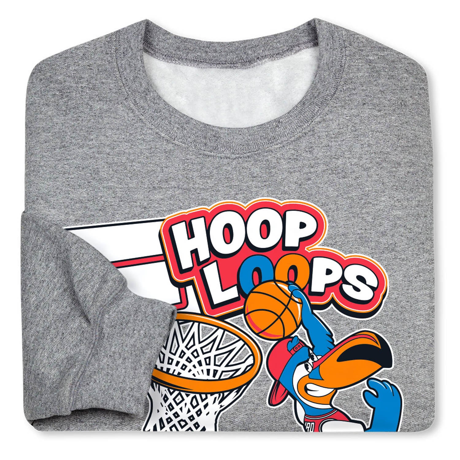Basketball Crewneck Sweatshirt – Hoop Loops Graphic
