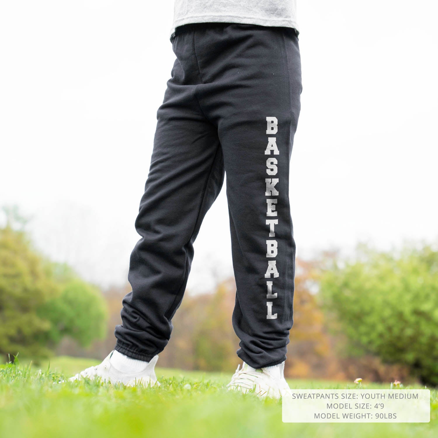 Basketball Fleece Sweatpants – Classic Basketball Graphic