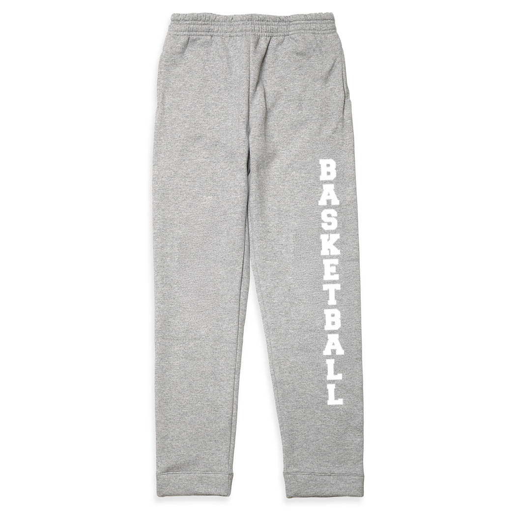 Basketball Fleece Sweatpants – Classic Basketball Graphic