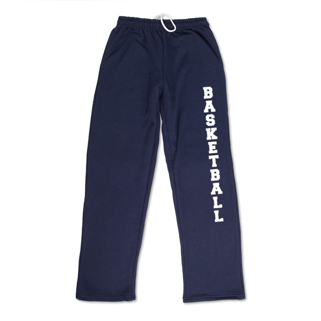 Basketball Fleece Sweatpants – Classic Basketball Graphic