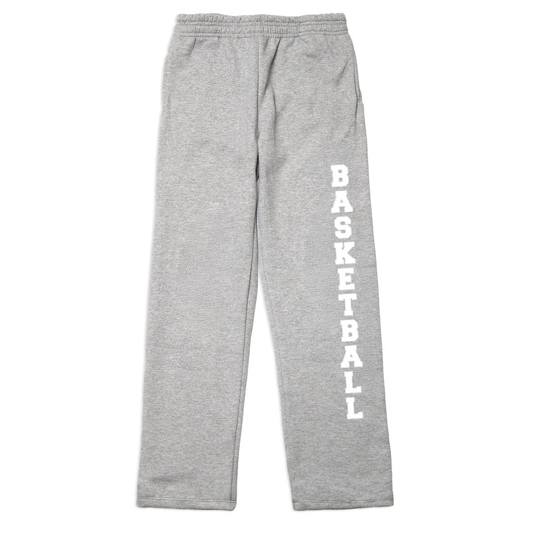 Basketball Fleece Sweatpants – Classic Basketball Graphic