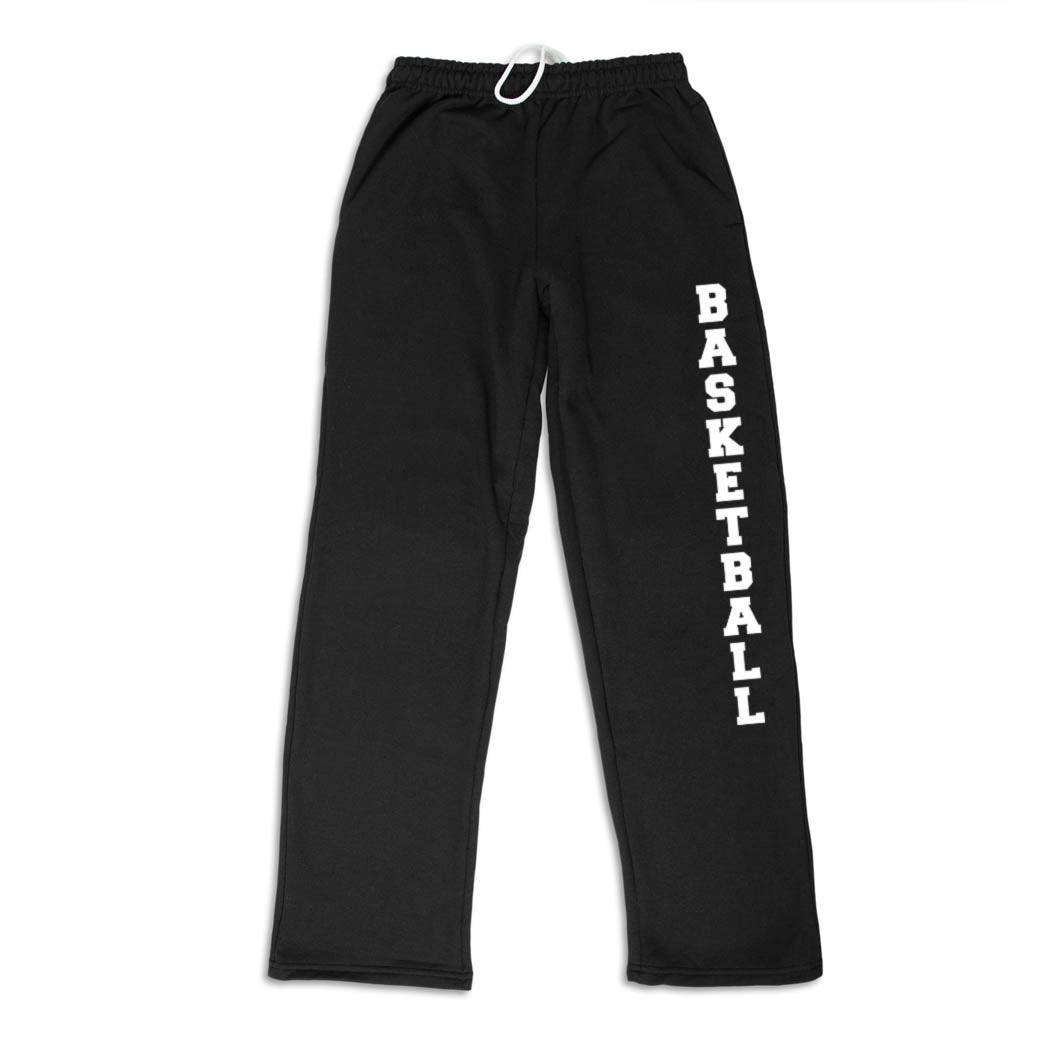 Basketball Fleece Sweatpants – Classic Basketball Graphic